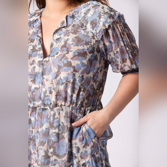 277. NWT - Joie - "Laura" Mini Silk Dress - Picture 3 of 13